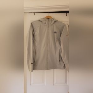 Northface Summit Series Windbreaker, size medium, light gray.